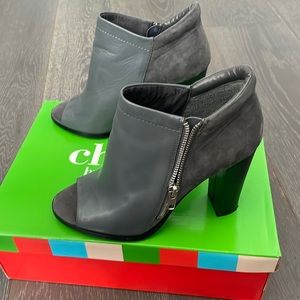 Charles David leather and suede booties. Size 7 1/2
